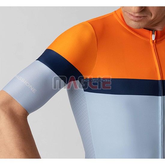 Maglia La Passione Arancione Manica Corta 2019 Blu